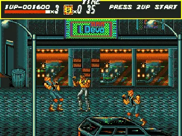 Bare Knuckle - Ikari no Tetsuken ~ Streets of Rage (World) (Rev A) screen shot game playing